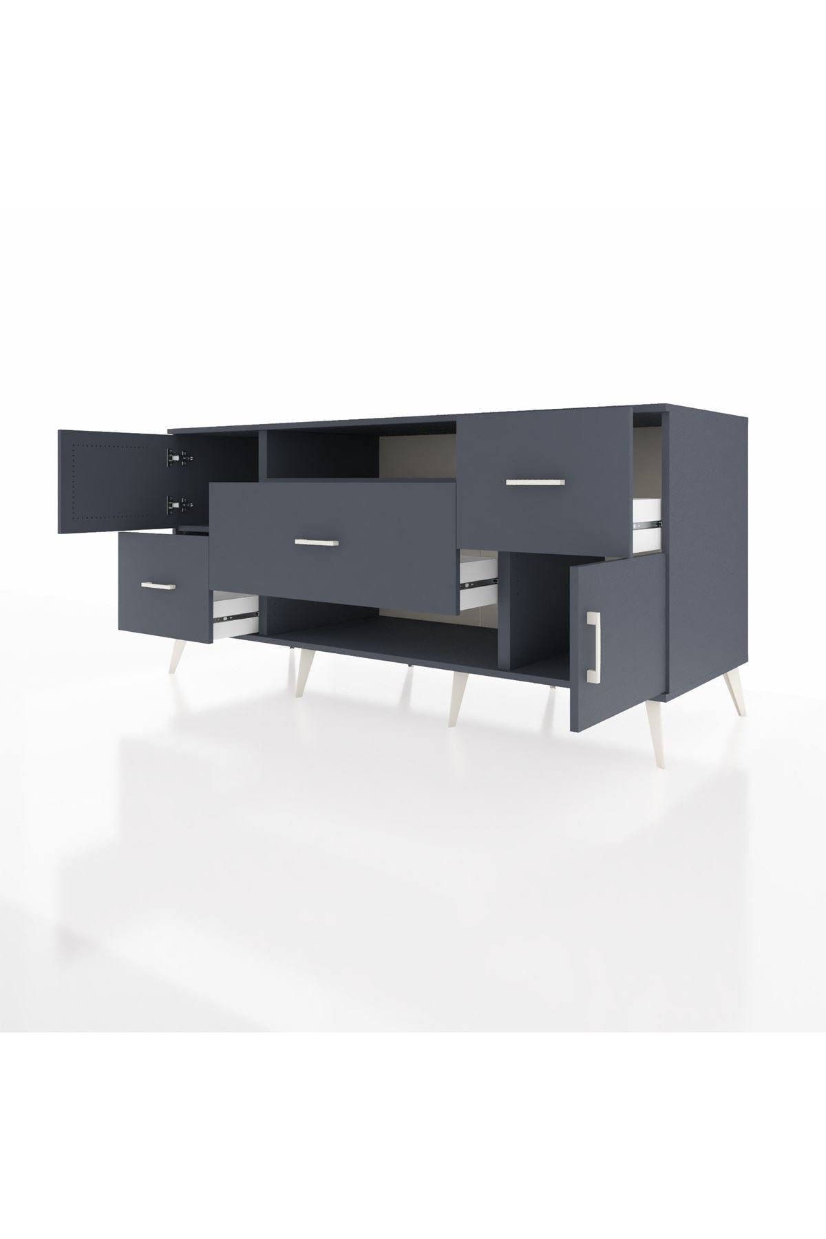 Kronos Konsol 2 Raflı 3 Çekmeceli 2 Kapaklı 176x59x83 - S610M020V17C