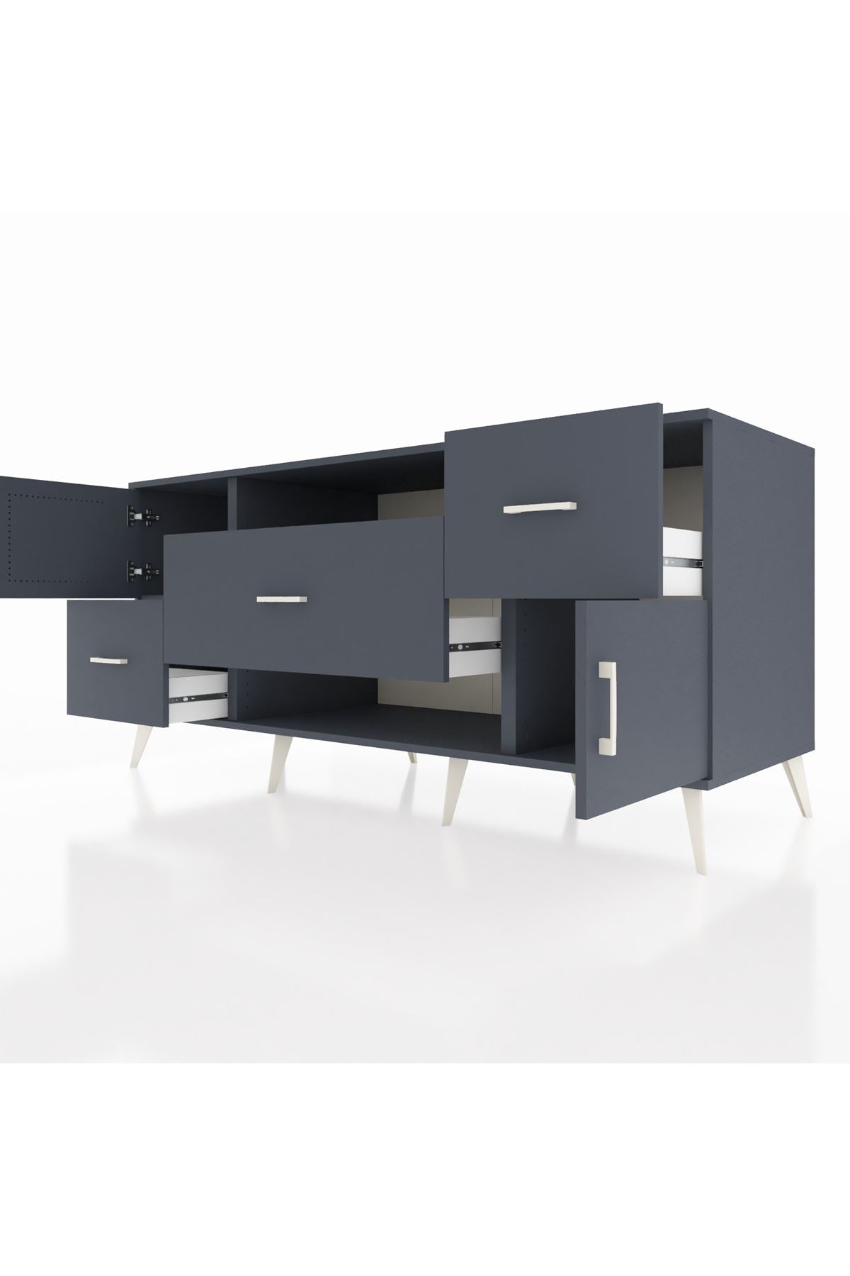 Kronos Konsol 2 Raflı 3 Çekmeceli 2 Kapaklı 176x59x83 - S610M020V17C