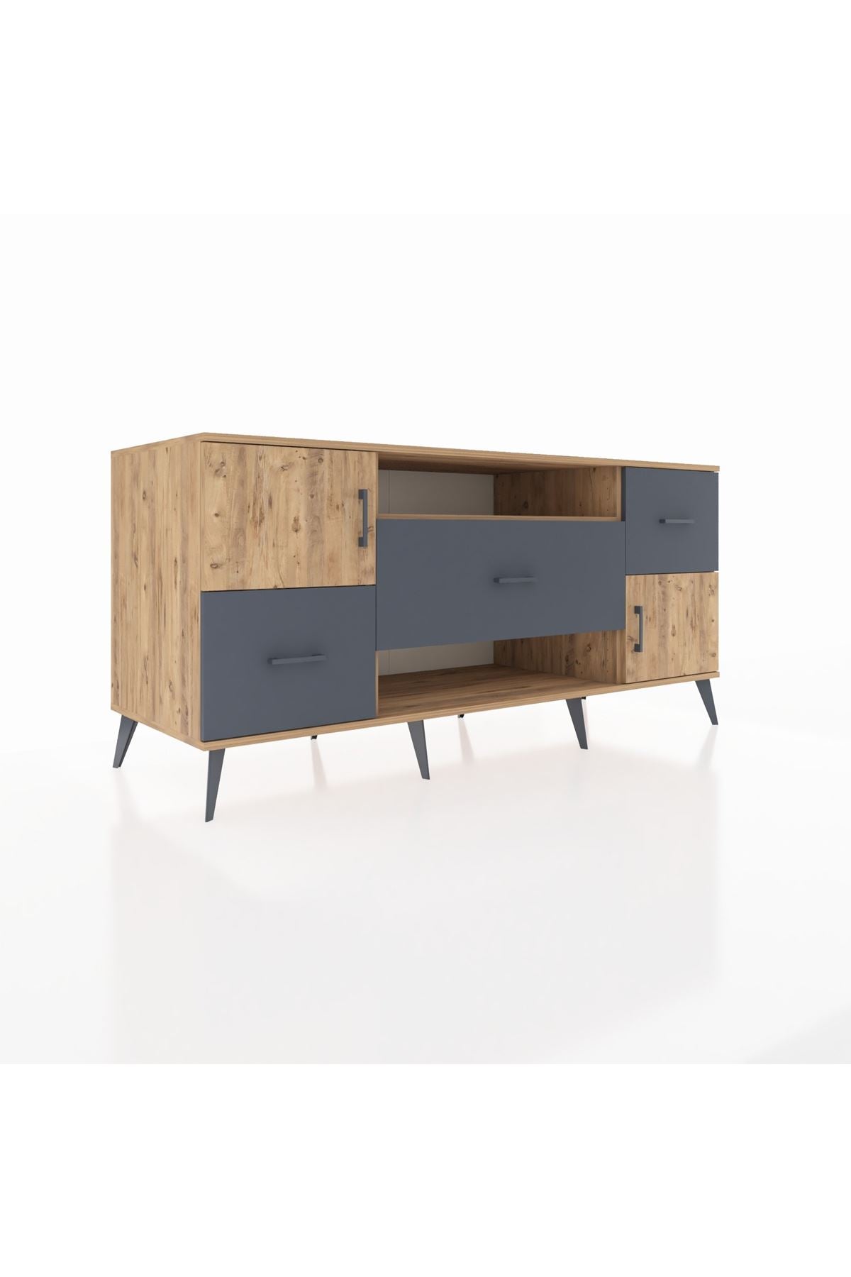 Kronos Konsol 2 Raflı 3 Çekmeceli 2 Kapaklı 176x59x83 - S610M020V20C