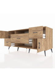 Kronos Konsol 2 Raflı 3 Çekmeceli 2 Kapaklı 176x59x83 - S610M020V21C