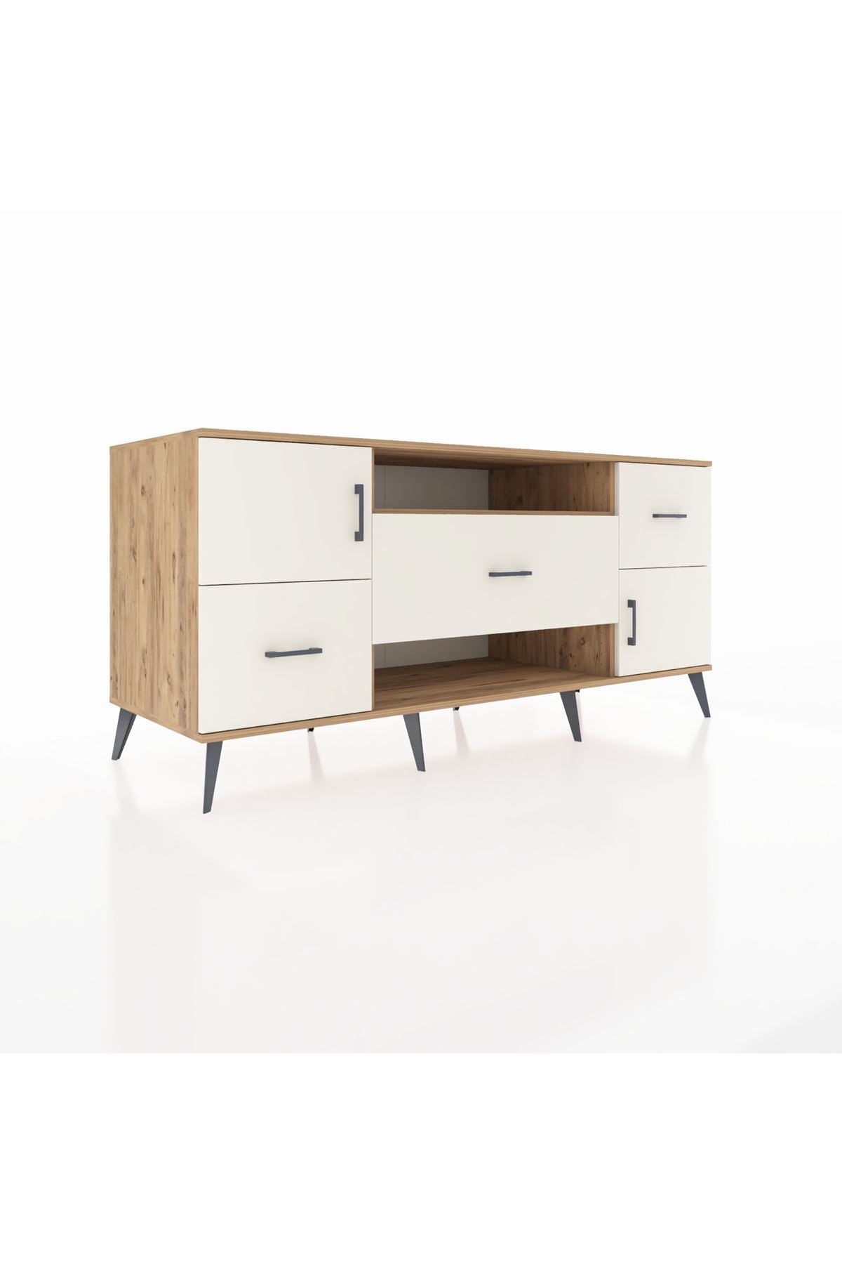 Kronos Konsol 2 Raflı 3 Çekmeceli 2 Kapaklı 176x59x83 - S610M020V22C