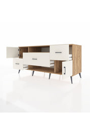 Kronos Konsol 2 Raflı 3 Çekmeceli 2 Kapaklı 176x59x83 - S610M020V22C