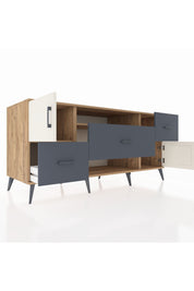 Kronos Konsol 2 Raflı 3 Çekmeceli 2 Kapaklı 176x59x83 - S610M020V23C