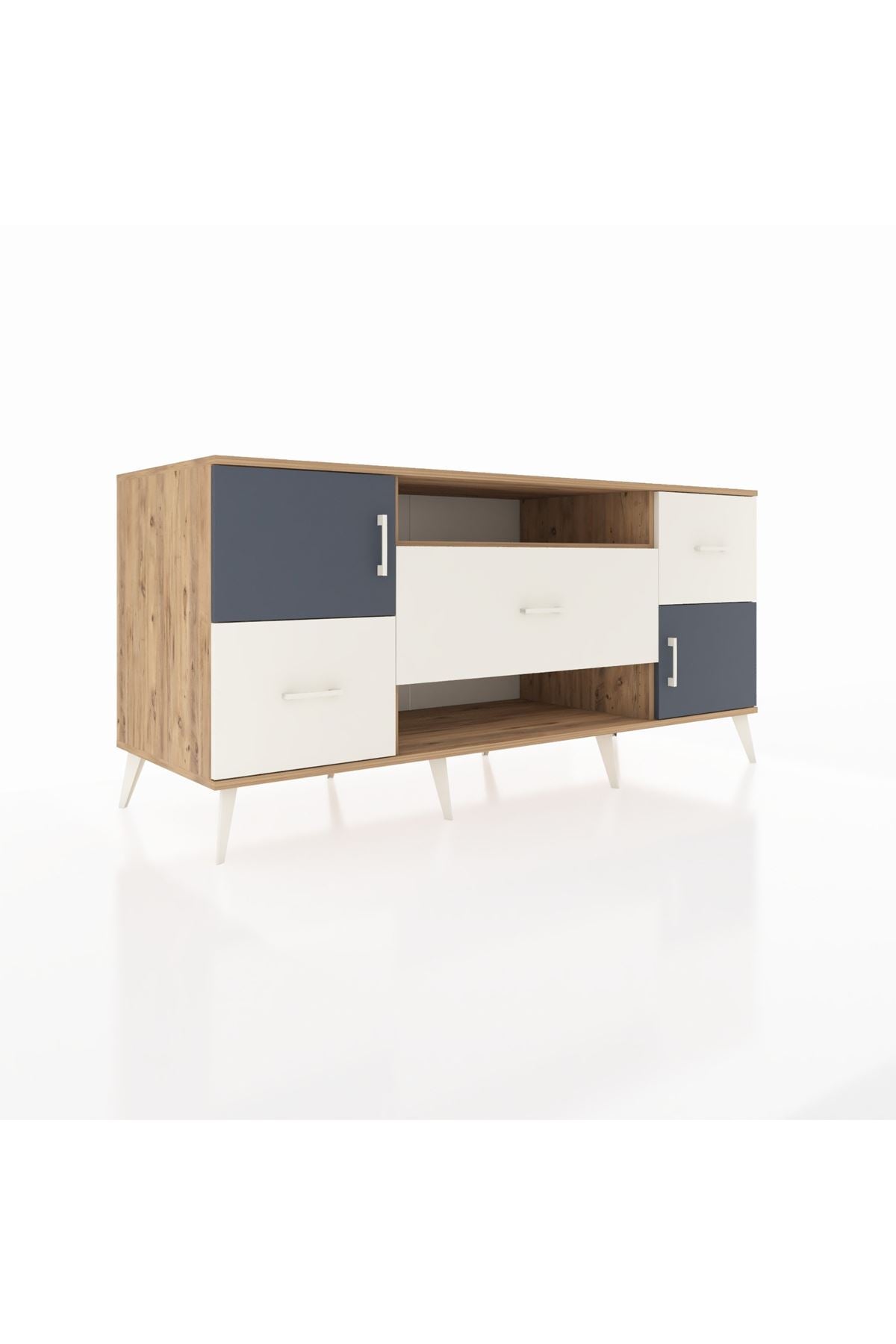 Kronos Konsol 2 Raflı 3 Çekmeceli 2 Kapaklı 176x59x83 - S610M020V25C