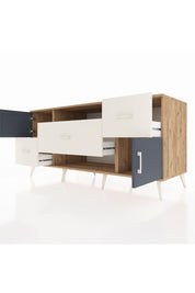 Kronos Konsol 2 Raflı 3 Çekmeceli 2 Kapaklı 176x59x83 - S610M020V25C