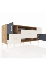 Kronos Konsol 2 Raflı 3 Çekmeceli 2 Kapaklı 176x59x83 - S610M020V25C