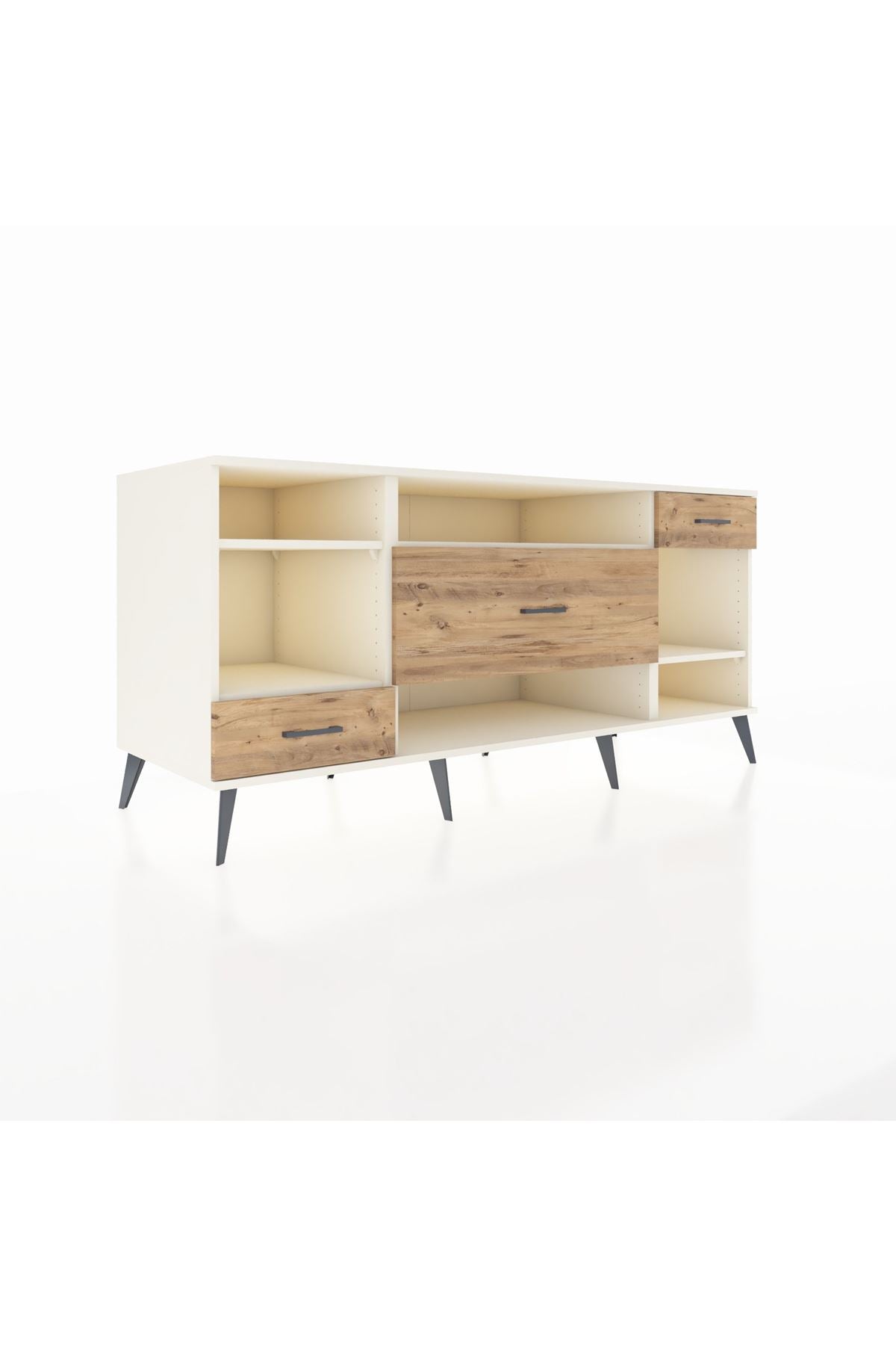 Kronos Konsol 4 Raflı 3 Çekmeceli 176x59x83 - S610M021V06C