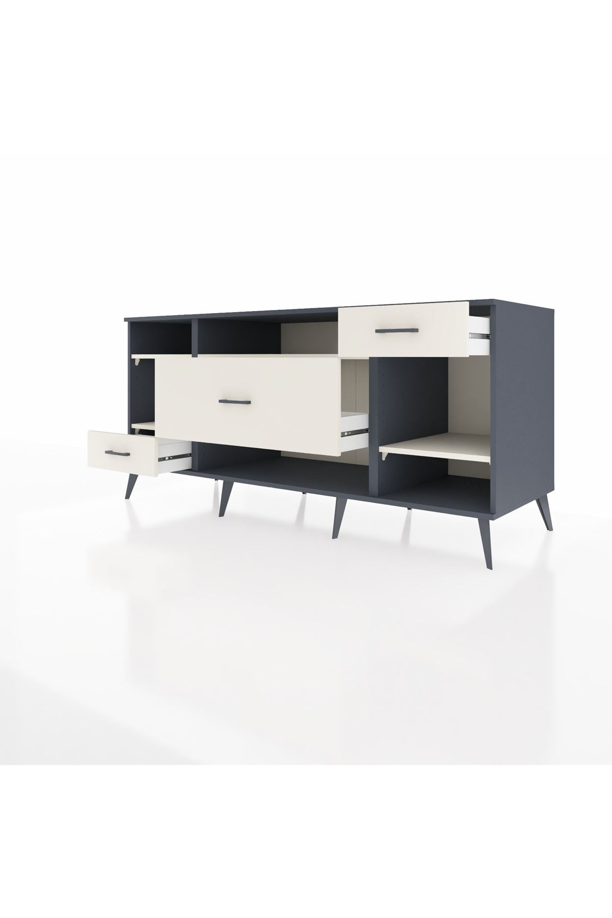 Kronos Konsol 4 Raflı 3 Çekmeceli 176x59x83 - S610M021V13C