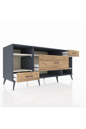 Kronos Konsol 4 Raflı 3 Çekmeceli 176x59x83 - S610M021V15C