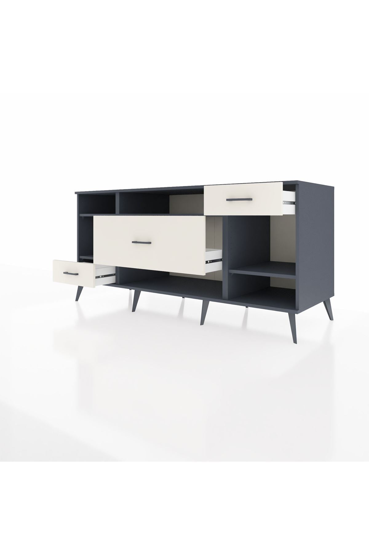 Kronos Konsol 4 Raflı 3 Çekmeceli 176x59x83 - S610M021V16C