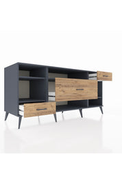 Kronos Konsol 4 Raflı 3 Çekmeceli 176x59x83 - S610M021V18C