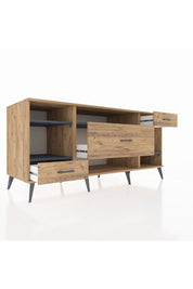 Kronos Konsol 4 Raflı 3 Çekmeceli 176x59x83 - S610M021V27C