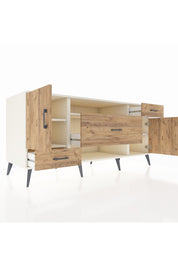 Kronos Konsol 4 Raflı 3 Çekmeceli 2 Kapaklı 176x59x83 - S610M022V03C