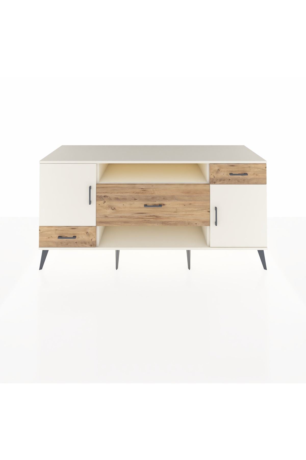 Kronos Konsol 4 Raflı 3 Çekmeceli 2 Kapaklı 176x59x83 - S610M022V06C