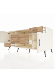 Kronos Konsol 4 Raflı 3 Çekmeceli 2 Kapaklı 176x59x83 - S610M022V06C