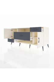 Kronos Konsol 4 Raflı 3 Çekmeceli 2 Kapaklı 176x59x83 - S610M022V05C