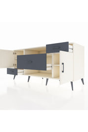 Kronos Konsol 4 Raflı 3 Çekmeceli 2 Kapaklı 176x59x83 - S610M022V05C