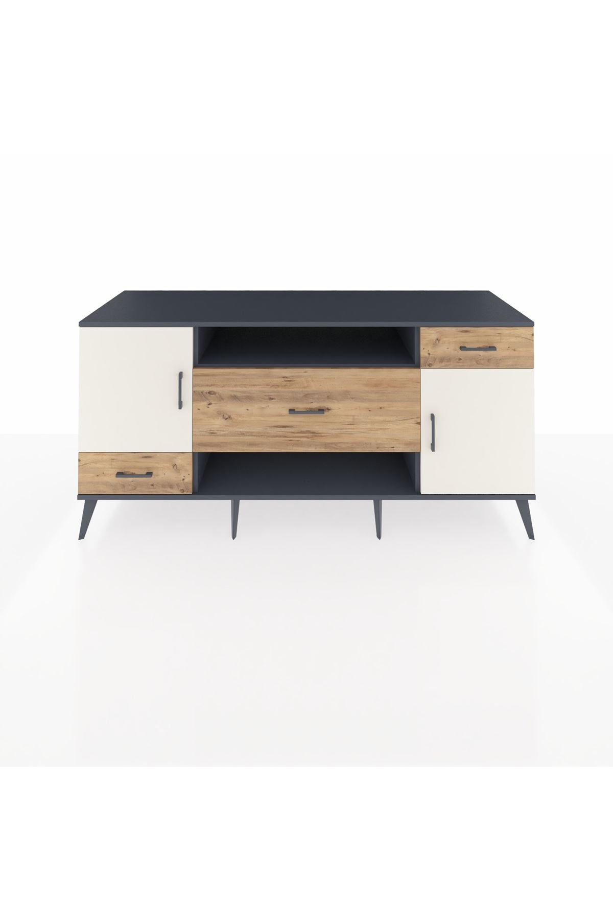 Kronos Konsol 4 Raflı 3 Çekmeceli 2 Kapaklı 176x59x83 - S610M022V15C