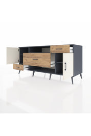 Kronos Konsol 4 Raflı 3 Çekmeceli 2 Kapaklı 176x59x83 - S610M022V15C