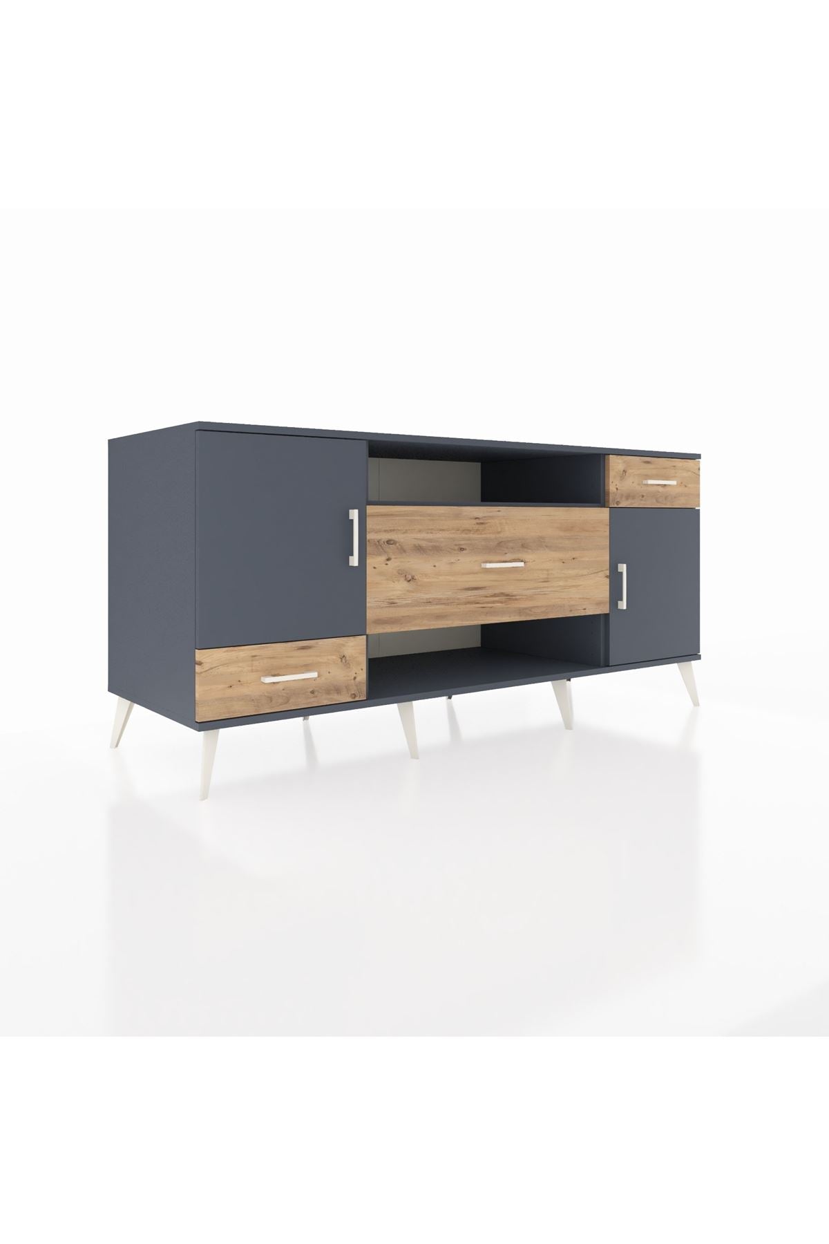 Kronos Konsol 4 Raflı 3 Çekmeceli 2 Kapaklı 176x59x83 - S610M022V18C