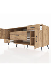 Kronos Konsol 4 Raflı 3 Çekmeceli 2 Kapaklı 176x59x83 - S610M022V21C