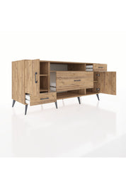 Kronos Konsol 4 Raflı 3 Çekmeceli 2 Kapaklı 176x59x83 - S610M022V21C