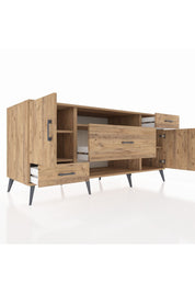 Kronos Konsol 4 Raflı 3 Çekmeceli 2 Kapaklı 176x59x83 - S610M022V21C