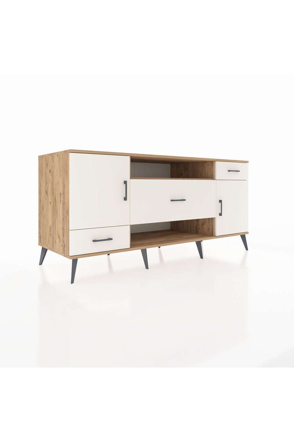 Kronos Konsol 4 Raflı 3 Çekmeceli 2 Kapaklı 176x59x83 - S610M022V22C