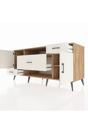 Kronos Konsol 4 Raflı 3 Çekmeceli 2 Kapaklı 176x59x83 - S610M022V22C