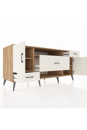 Kronos Konsol 4 Raflı 3 Çekmeceli 2 Kapaklı 176x59x83 - S610M022V22C