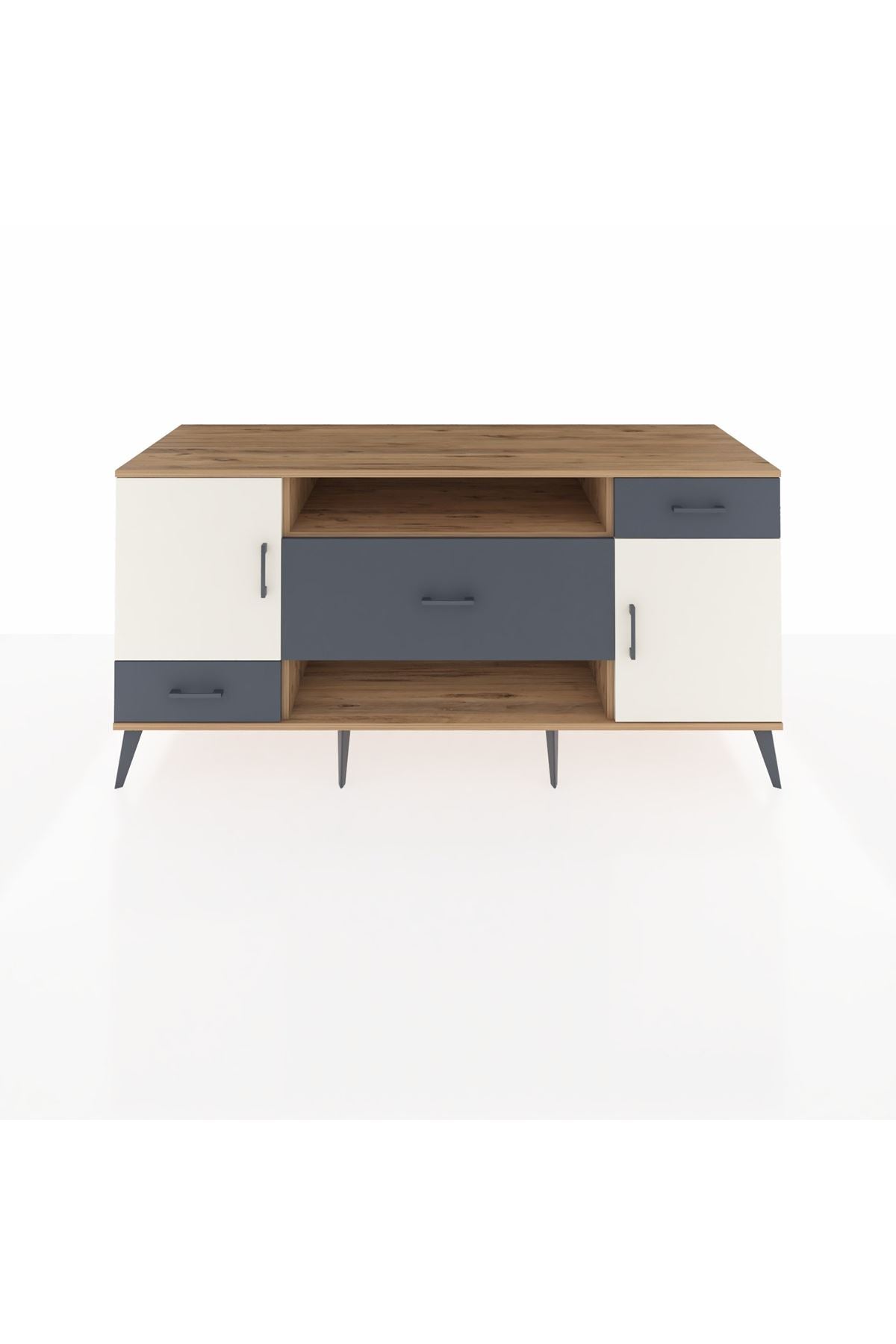 Kronos Konsol 4 Raflı 3 Çekmeceli 2 Kapaklı 176x59x83 - S610M022V23C