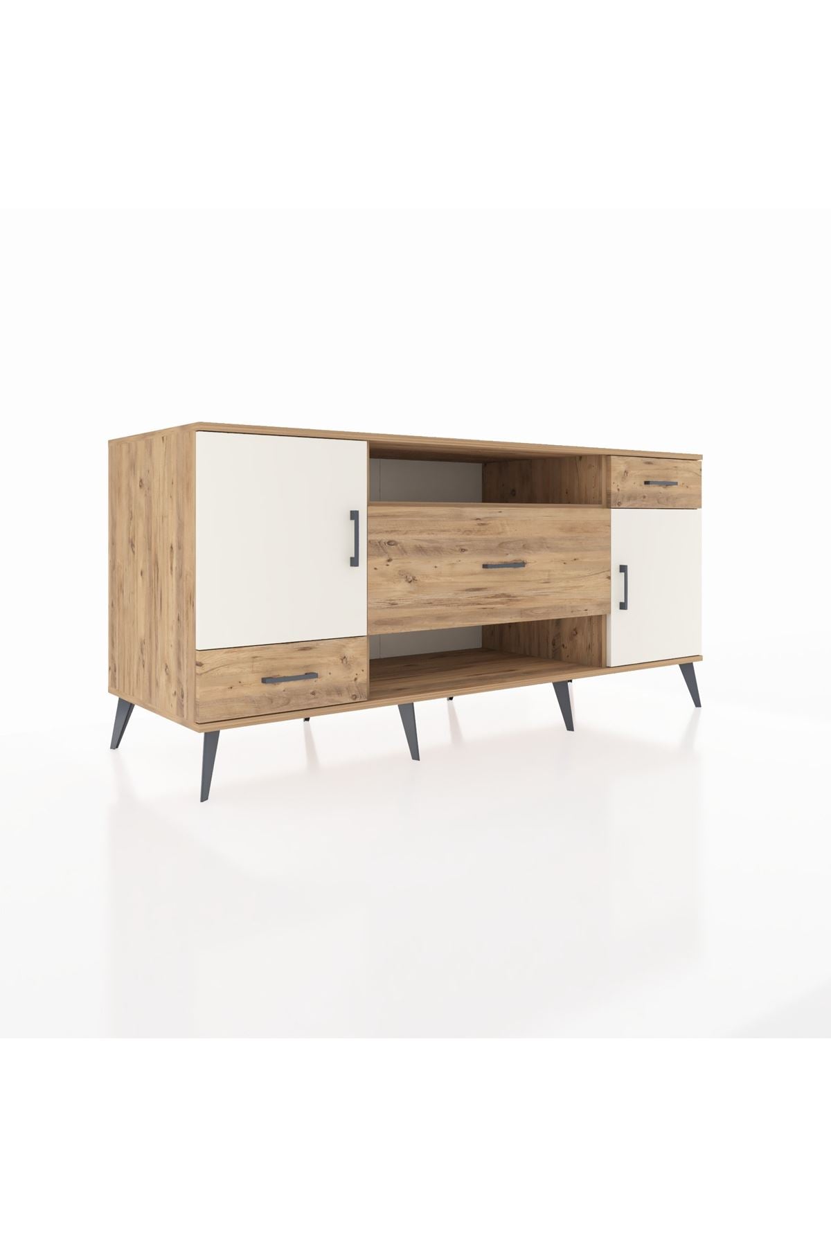 Kronos Konsol 4 Raflı 3 Çekmeceli 2 Kapaklı 176x59x83 - S610M022V24C