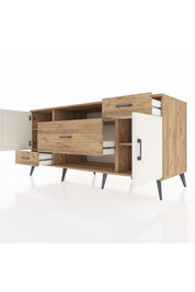 Kronos Konsol 4 Raflı 3 Çekmeceli 2 Kapaklı 176x59x83 - S610M022V24C