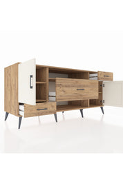 Kronos Konsol 4 Raflı 3 Çekmeceli 2 Kapaklı 176x59x83 - S610M022V24C