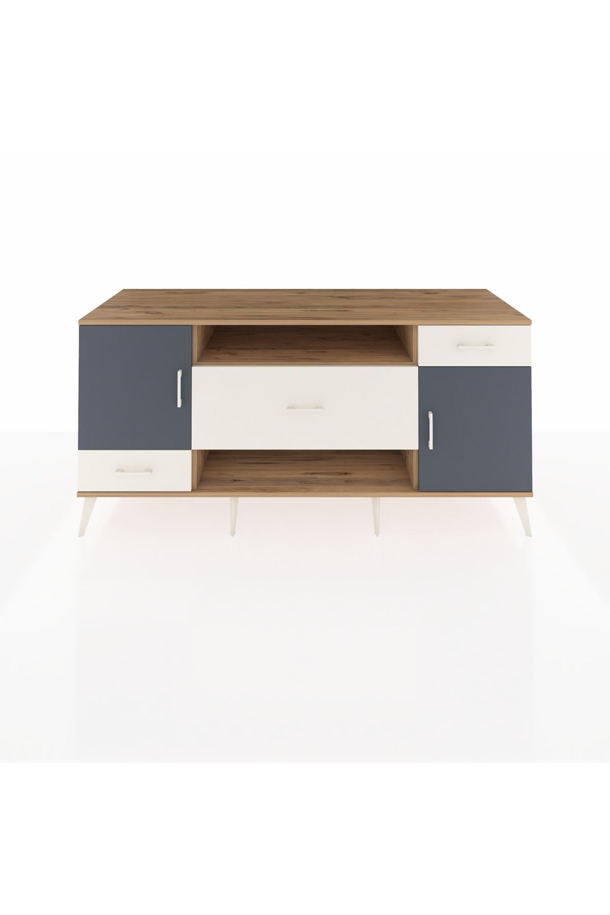 Kronos Konsol 4 Raflı 3 Çekmeceli 2 Kapaklı 176x59x83 - S610M022V25C