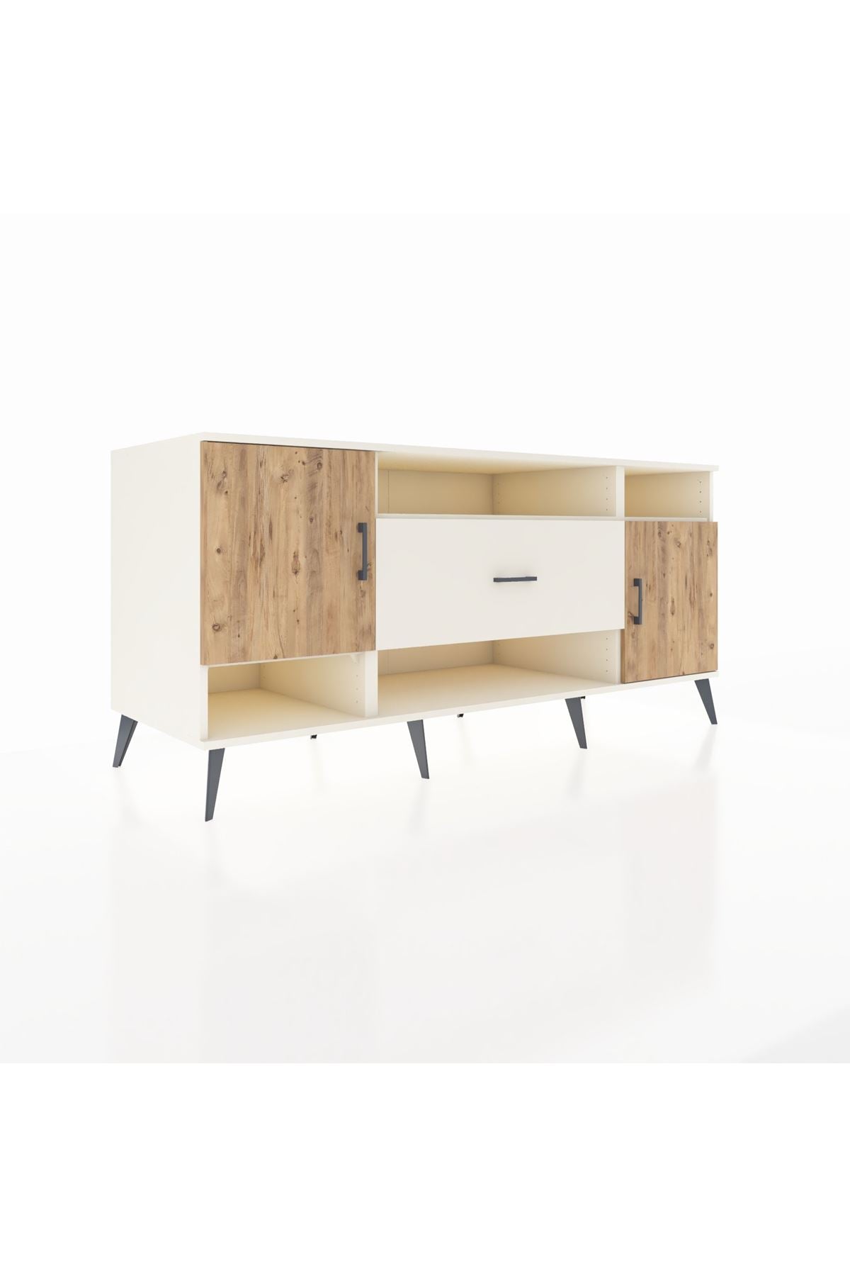 Kronos Konsol 5 Raflı Tek Çekmeceli 2 Kapaklı 176x59x83 - S610M023V01C