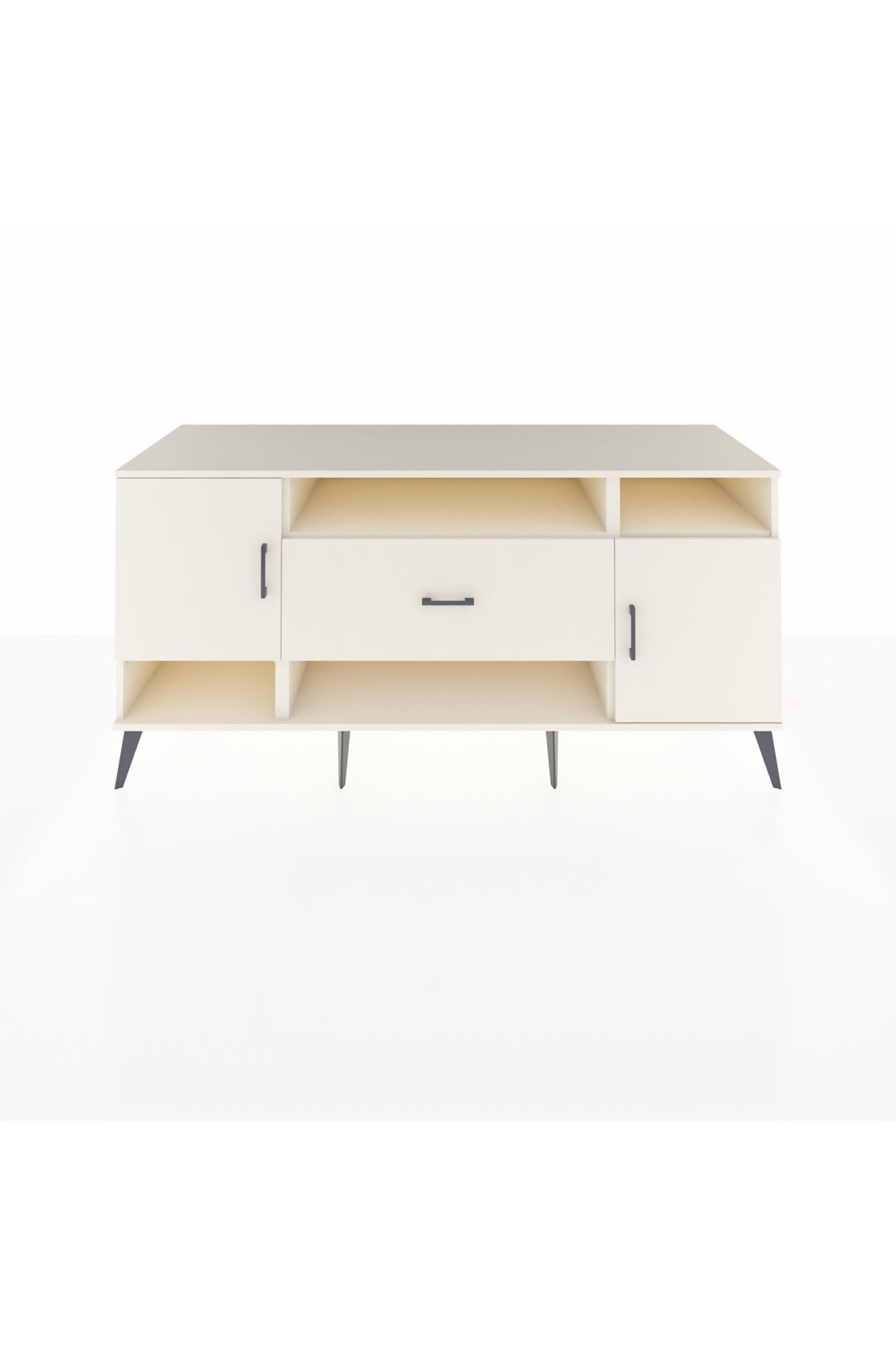 Kronos Konsol 5 Raflı Tek Çekmeceli 2 Kapaklı 176x59x83 - S610M023V04C