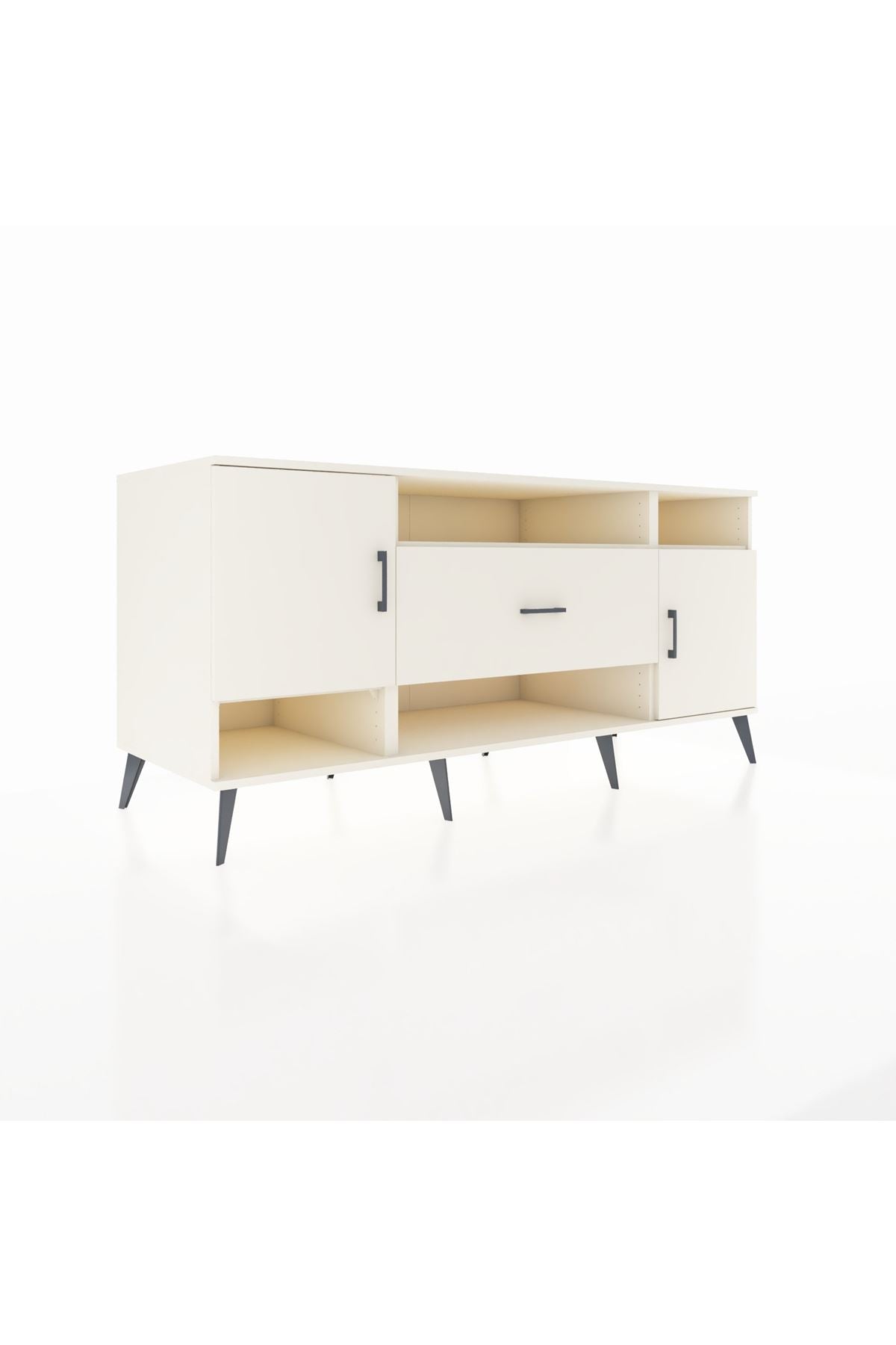 Kronos Konsol 5 Raflı Tek Çekmeceli 2 Kapaklı 176x59x83 - S610M023V04C