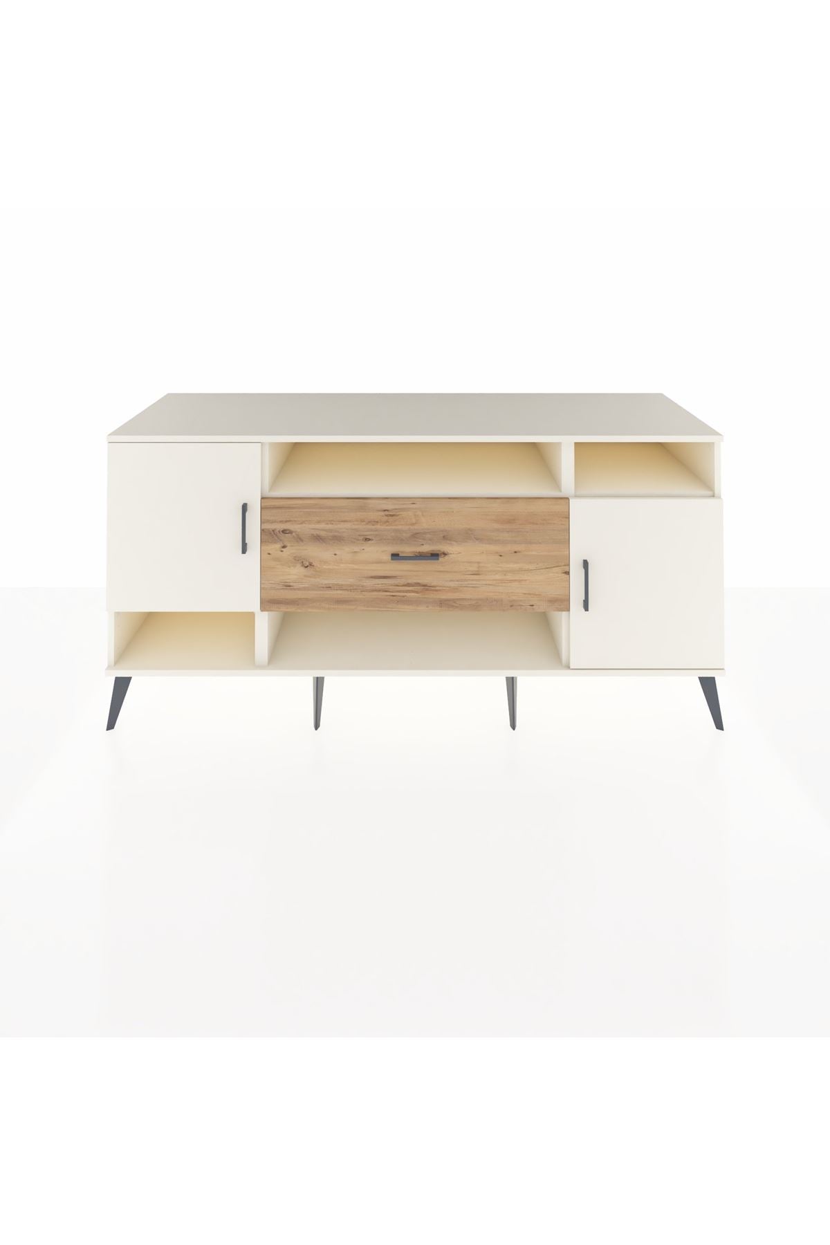 Kronos Konsol 5 Raflı Tek Çekmeceli 2 Kapaklı 176x59x83 - S610M023V06C