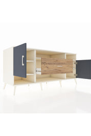 Kronos Konsol 5 Raflı Tek Çekmeceli 2 Kapaklı 176x59x83 - S610M023V09C