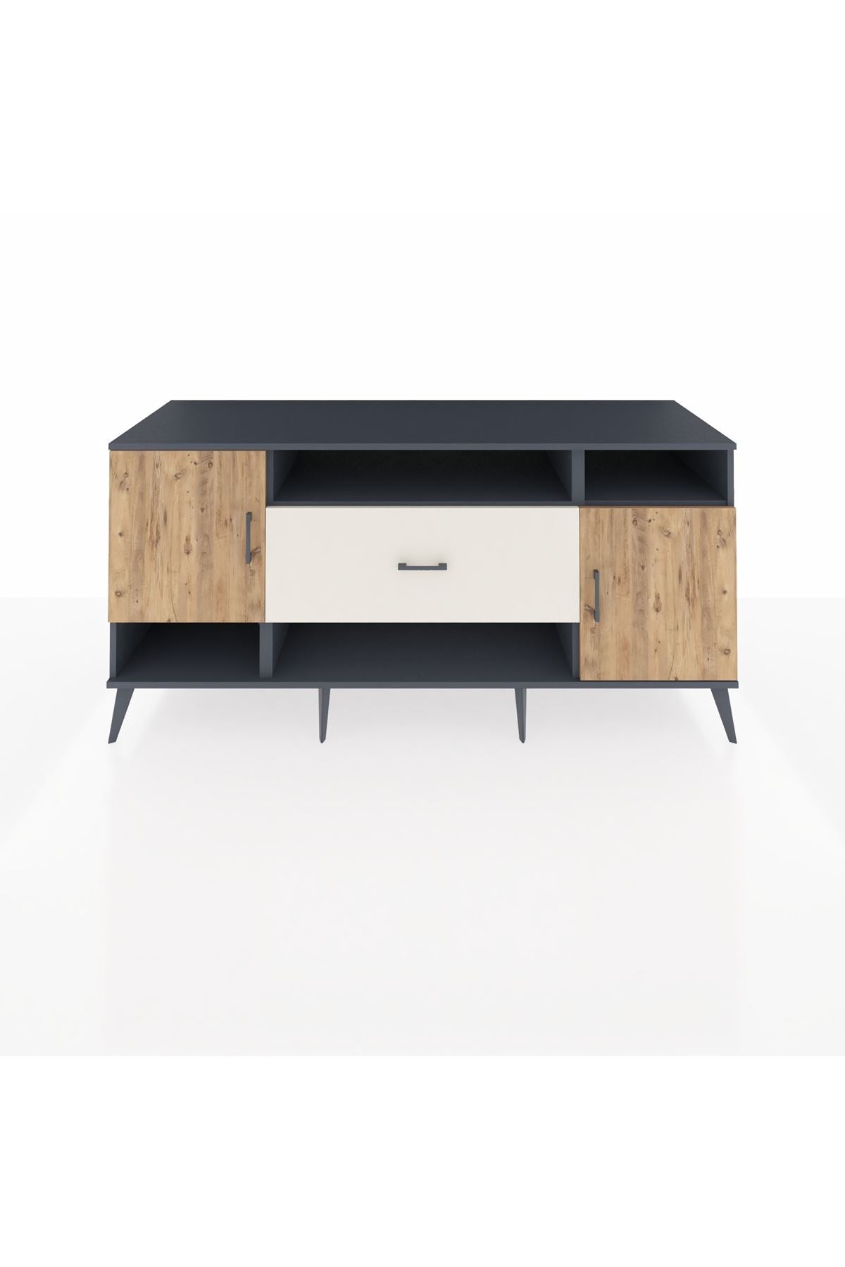 Kronos Konsol 5 Raflı Tek Çekmeceli 2 Kapaklı 176x59x83 - S610M023V10C