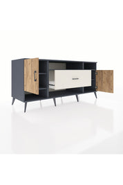 Kronos Konsol 5 Raflı Tek Çekmeceli 2 Kapaklı 176x59x83 - S610M023V10C