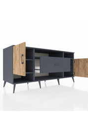 Kronos Konsol 5 Raflı Tek Çekmeceli 2 Kapaklı 176x59x83 - S610M023V11C