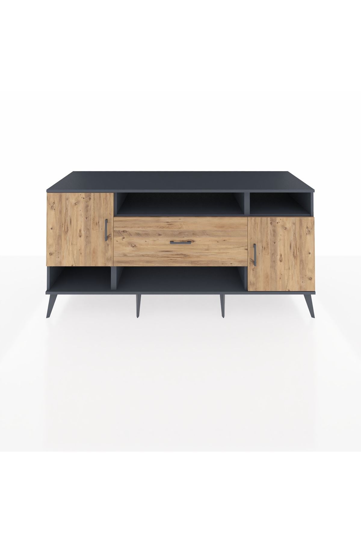 Kronos Konsol 5 Raflı Tek Çekmeceli 2 Kapaklı 176x59x83 - S610M023V12C