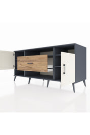 Kronos Konsol 5 Raflı Tek Çekmeceli 2 Kapaklı 176x59x83 - S610M023V15C