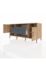 Kronos Konsol 5 Raflı Tek Çekmeceli 2 Kapaklı 176x59x83 - S610M023V20C