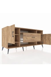 Kronos Konsol 5 Raflı Tek Çekmeceli 2 Kapaklı 176x59x83 - S610M023V21C