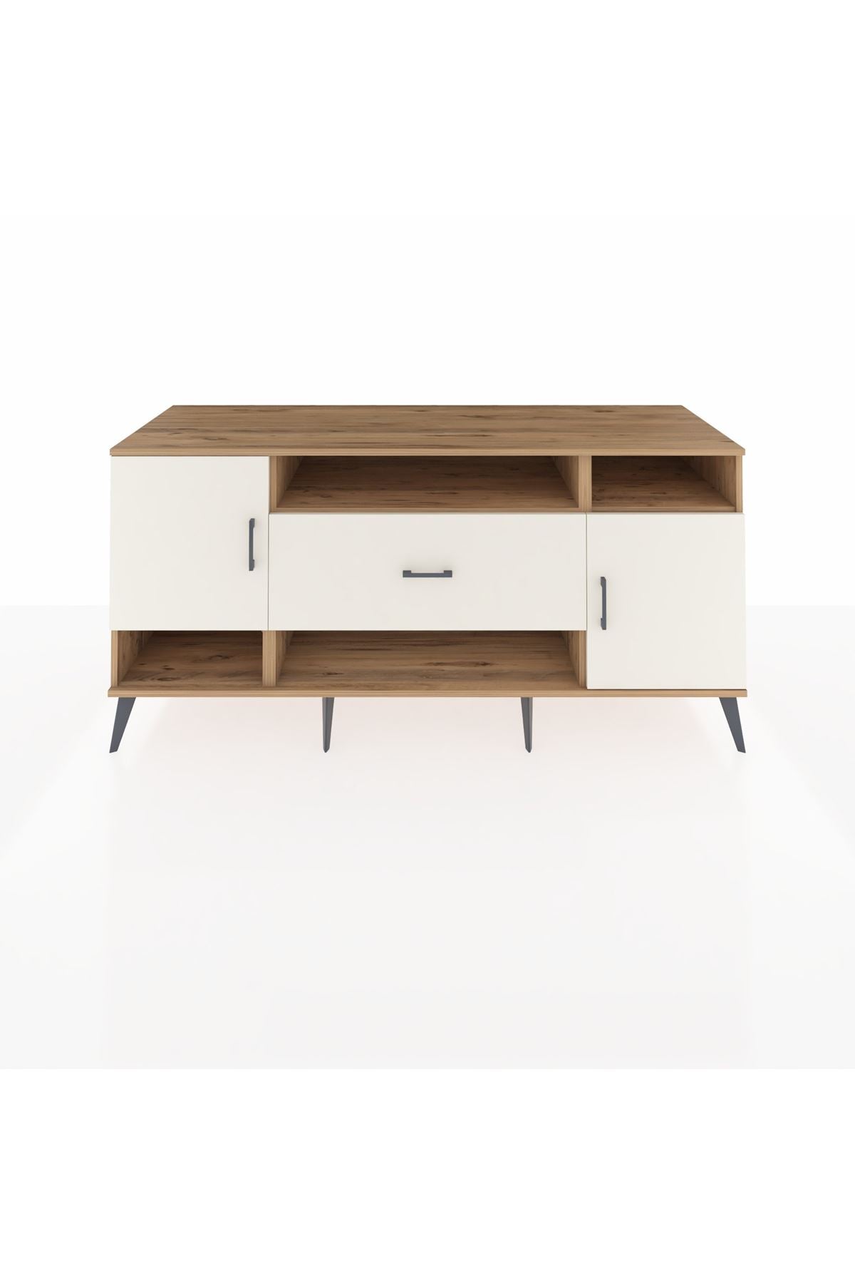 Kronos Konsol 5 Raflı Tek Çekmeceli 2 Kapaklı 176x59x83 - S610M023V22C