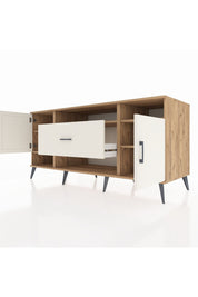 Kronos Konsol 5 Raflı Tek Çekmeceli 2 Kapaklı 176x59x83 - S610M023V22C