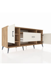 Kronos Konsol 5 Raflı Tek Çekmeceli 2 Kapaklı 176x59x83 - S610M023V22C